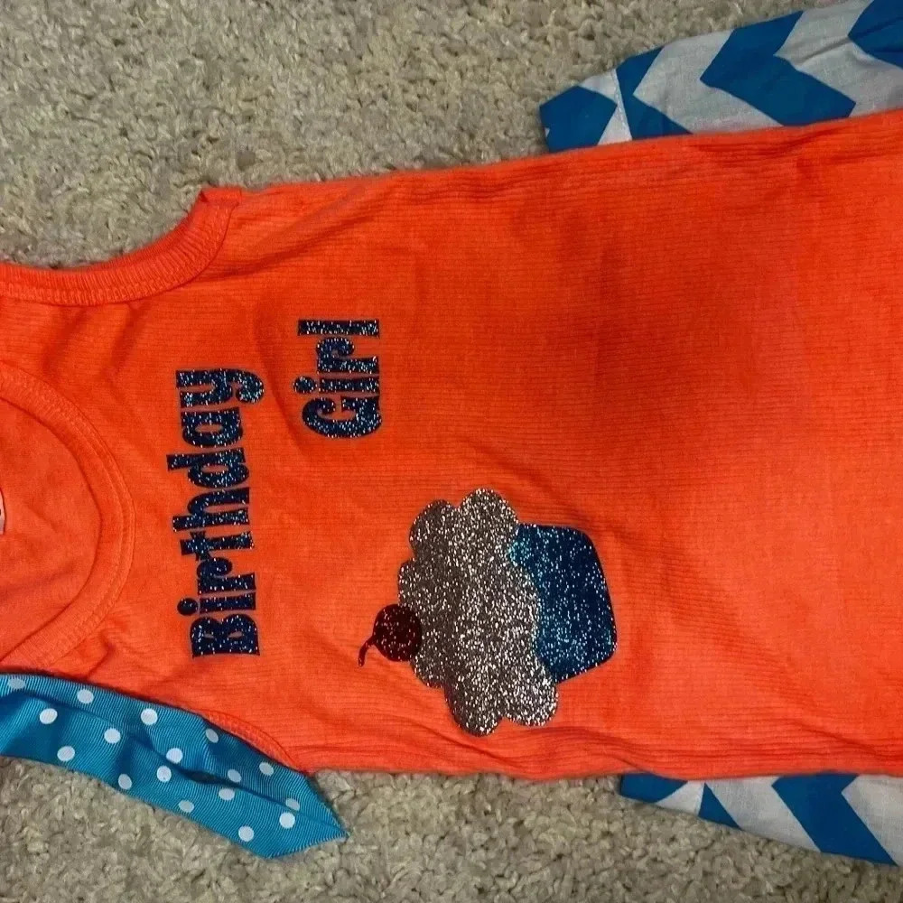GIRLS BOUTIQUE BIRTHDAY GIRL OUTFIT SIZE 6 NWOT - Picture 6 of 16